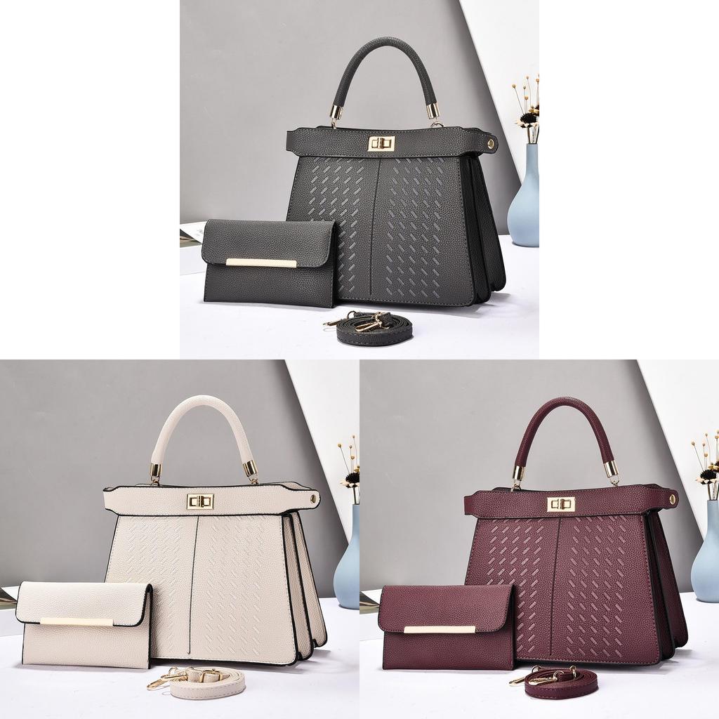 Pu Crossbody Bag For Women With Stitching And Multiple Pockets For Daily Use