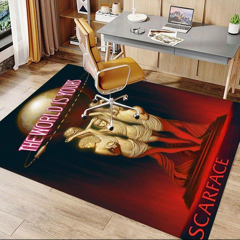 1pz Tappetino per Sedia da Ufficio Scarface Morbido, Confortevole, Per Tutte le Stagioni, Perfetto per la Casa, la Camera da Letto o l'Arredamento dell'Ufficio, Regalo Perfetto per