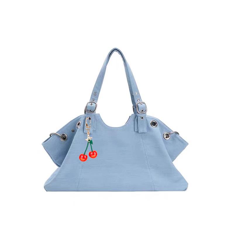 

Vintage Large Tote Bag for Women Fashion Top-Handle Satchel Dumpling Pack Shoulder Hobos Handbag Stylish Bolsa синий