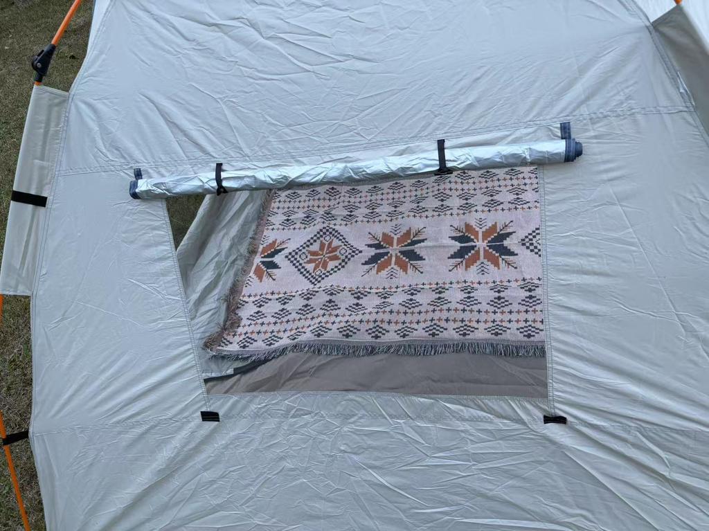 Mongolian Yurt Outdoor Tent: Automatic Setup, Sun/Rain/Insect Protection, Fits 3-4 People
