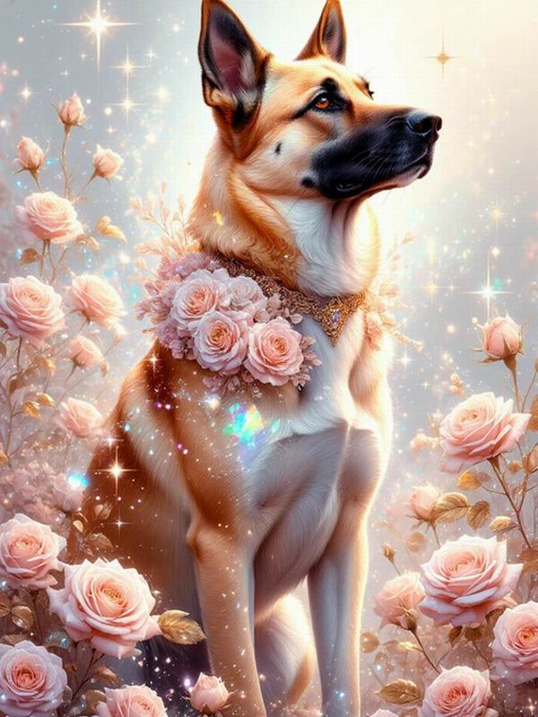 Diamond Painting New Collection 2026 Cute Dog Flower Diy Full Square Round Drill Rhinestone Embroidery Pet Animals Mosaic Cross Stitch Kits