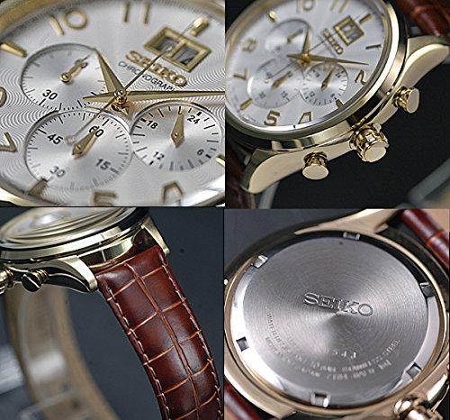 Seiko Classic 100m Water-Resistant Big Date Chronograph SPC088P1 Men's Wristwatch