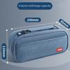 Multi Layer Partition Stationery Bag Large Capacity Pen Bag Simple Pencil Case