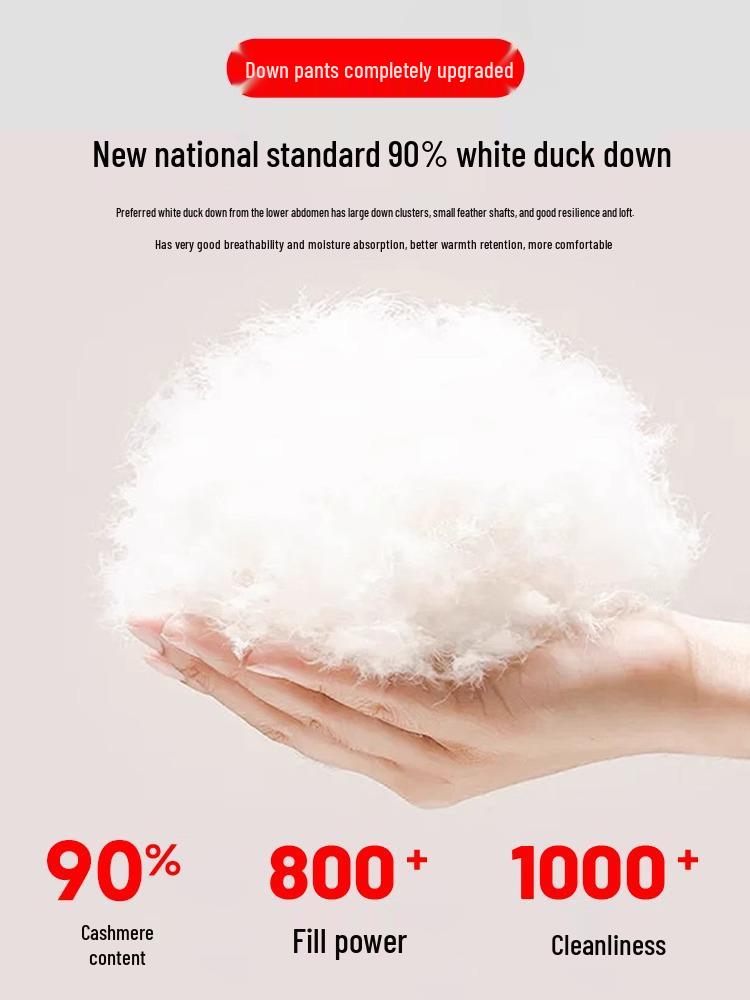 Women's 2025 Windproof Snow Pants: Cold-Proof, Thickened, Ski-Ready Down Pants for -40°C Winter Weather