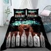 3D Print American Black Girl Duvet Cover Set,Black Girl Magic Bedding Set Full Size,Cute Little Afro Black Princess Comforter