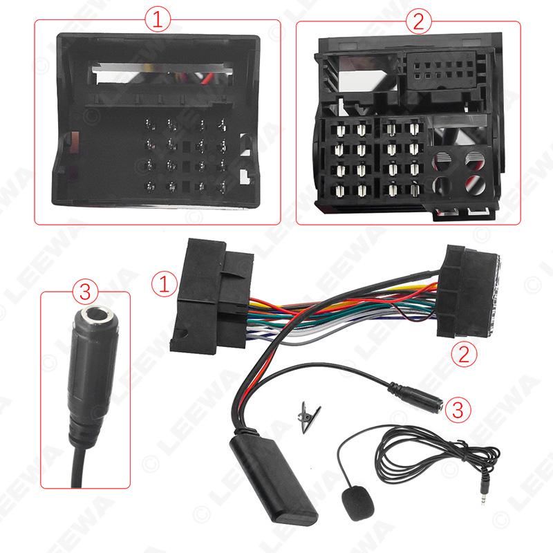 BMW E39 E53 X5 Z4 X3 Bluetooth 5.0 AUX Audio Cable with MIC