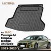 For GAC Trumpchi Empow Dodge Attitude 2021-2025  TPE Trunk Mat Cargo Liner Protective Cover Pads Waterproof Accessories