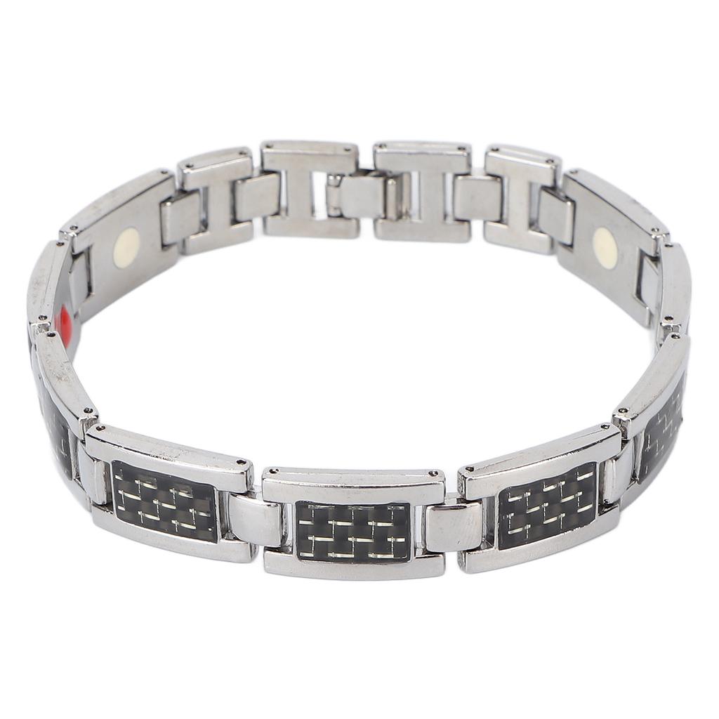 Náramek z titanové oceli s uhlíkovými vlákny Náramky pro úlevu od bolesti při artritidě Dárkový nástroj pro každodenní nošení