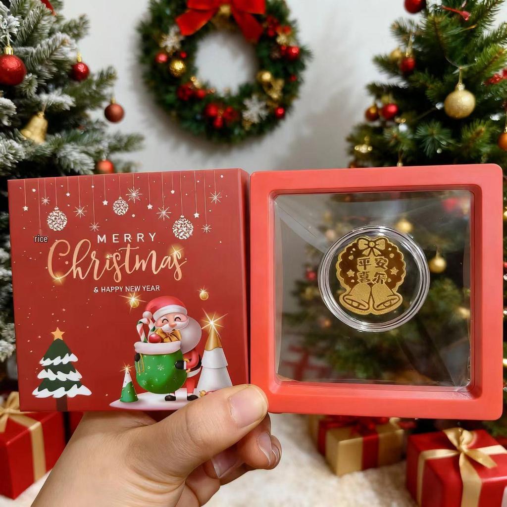 999 Fine Gold Santa Claus Sticker: Prosperity & Joy Mobile Phone Gift