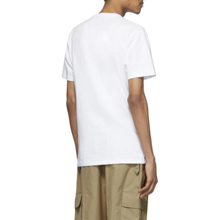Vans Men's X Jim Goldberg Small Silhouette Embroidery Short Sleeve White VN0A4RT9WHT