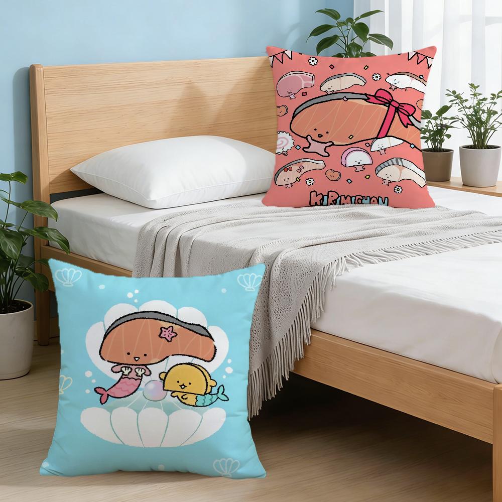 K-Kirimi-Anime C-Chan Cushion Cover For Pillow Printing Sofa Decoration Home Car Room Coffee Shop Office Nordic Simplicity