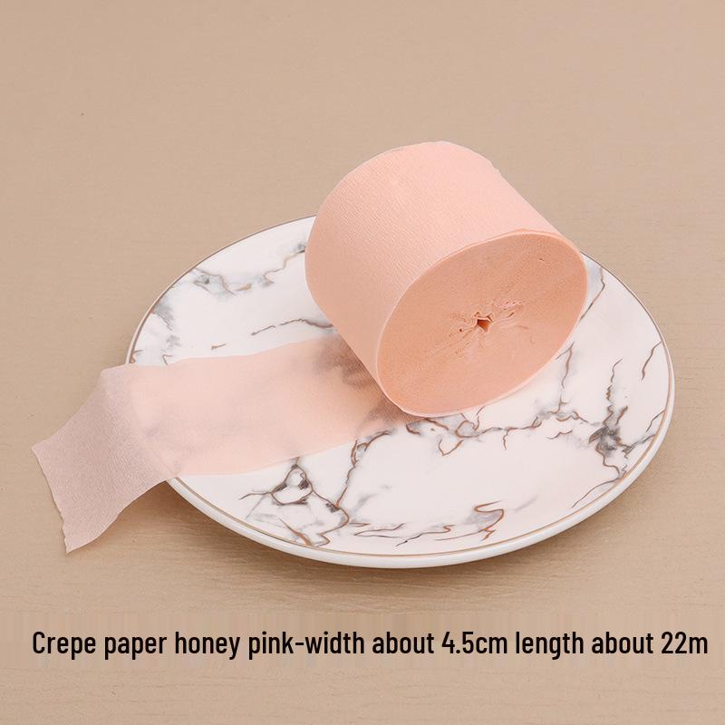 Multicolored Crepe Paper Tassel Wall Decoration, 4.5cm x 22m