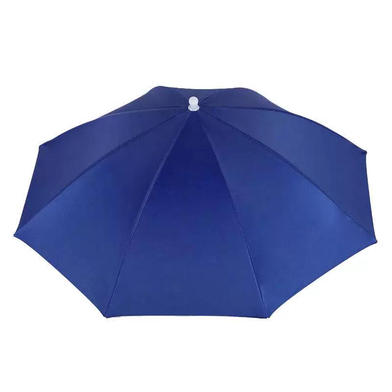 Umbrella Hat with Headgear, Sun Protection Fishing Hat, Rainproof Tea-Picking Hat, Umbrella Hat, Poncho, Helmet Umbrella