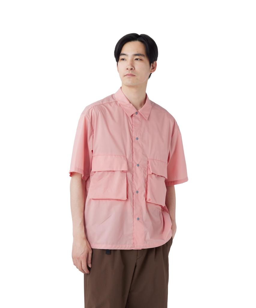 Snow Peak Double Weave Shirt Tops Shirt Short Sleeve PINK S U.L. SH-26SU005 Men's Women's