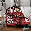 Soccer Celebration Moment Blankets Flannel Printed Breathable Warm Throw Blanket for Home Office Bedspreads 0708a70