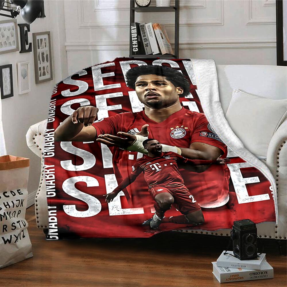 Soccer Celebration Moment Blankets Flannel Printed Breathable Warm Throw Blanket for Home Office Bedspreads 0708a70