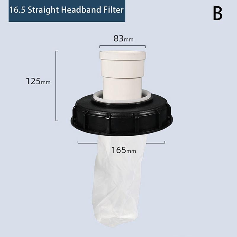 Víko filtru nádrže Ibc Plastový kryt filtru na dešťovou vodu Pro nádrž Ibc Pro nádrž na nečistotu Vodní armatury Odtokové trubky