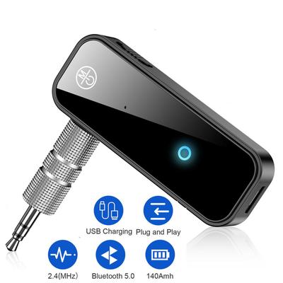 2 In 1 C28 Bluetooth-compatible 5.0 Audio  Adapter Wireless 3.5mm Aux Car Receiver Computer Tv
