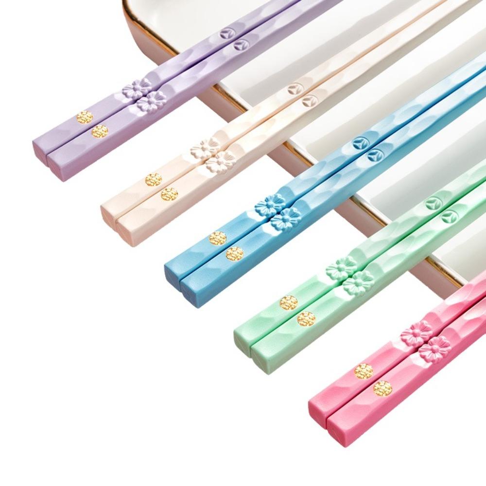 5 Pairs Reusable Chinese Chopsticks Set Plastic Dining Chopsticks Sushi Chopsticks  Restaurant