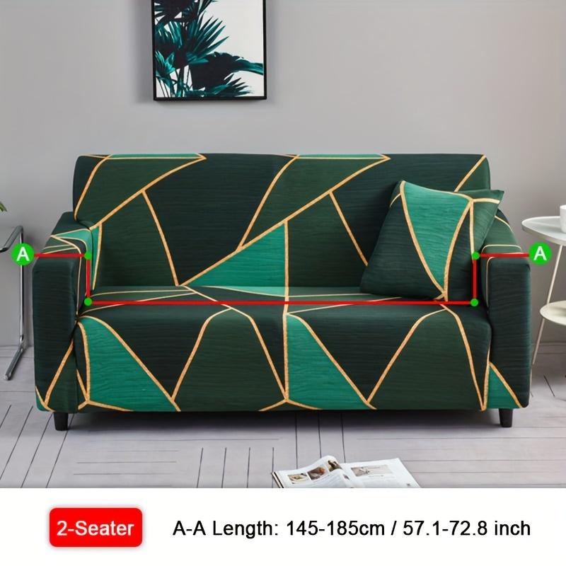 1PC Stretch Geometric Pattern Sofa Cover Printed Spandex Sofa Slipcover Couch Cover Furniture Protector For Bedroom Office Living Room Home Decor