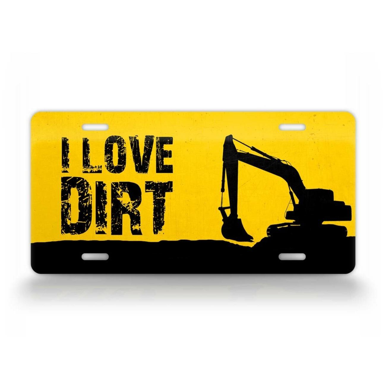 

Metal Tin Sign Funny Cat Excavator Art Print Home Decor Wall Plaque білий