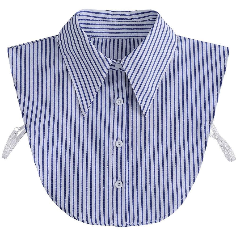 Comfortable Stripe Shirt Fake Collar Detachable False Wrist Cuffs Fake Hand Sleeves  Photo Props