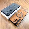 Luxury Retro Deer Embossing Leather For Magsafe Case For Samsung Galaxy S25 S24 S23 S22 S21 Ultra Plus FE Note20 S25Plus S24FE