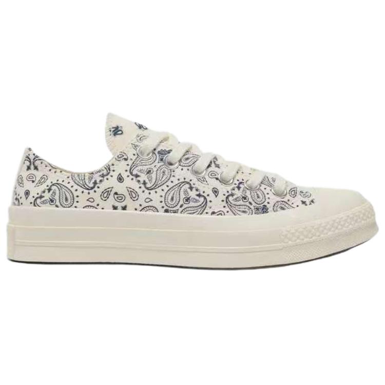 Converse 1970s Cashew Flower Series Comfortable Versatile Low Top Canvas Shoes Unisex Sneakers White A15752C