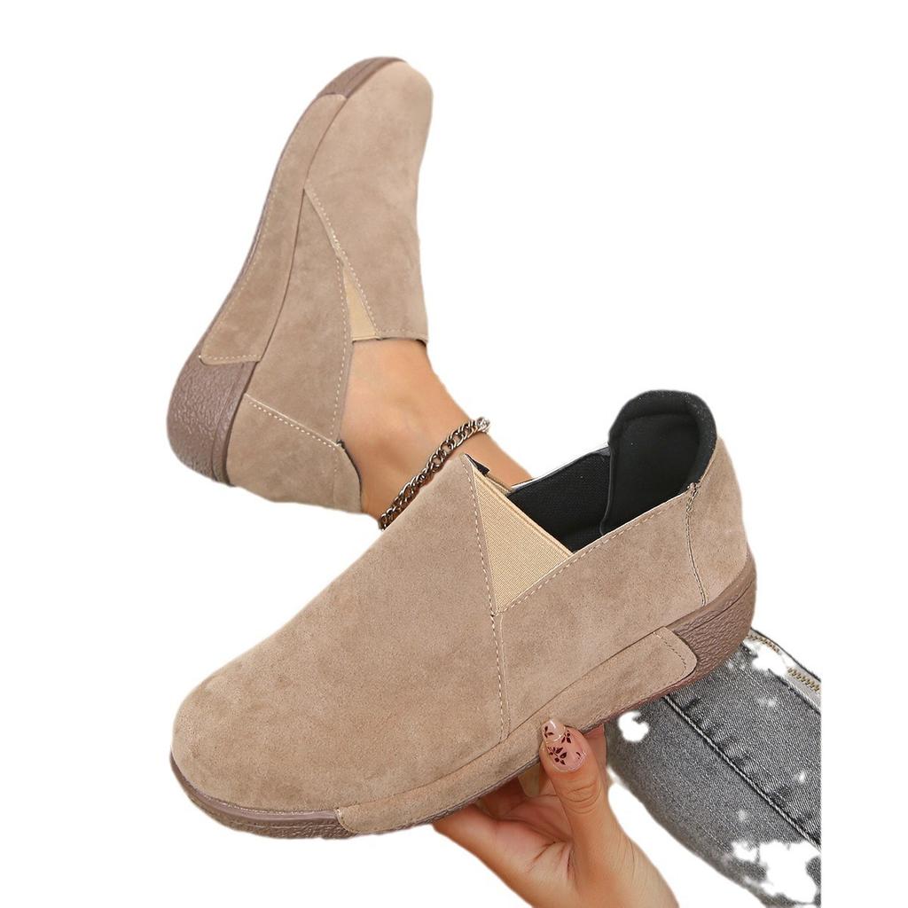 Damen Ballerinas Bequeme Sportliche Freizeitschuhe Leicht Rutschfest Abriebfest Walking Slipper Plateau Mokassins