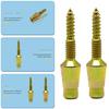 Set Of 10 Strong Strength Door Hinges Security Screws Carbon Steel Security Screws Pin  Set for Home & Office Door