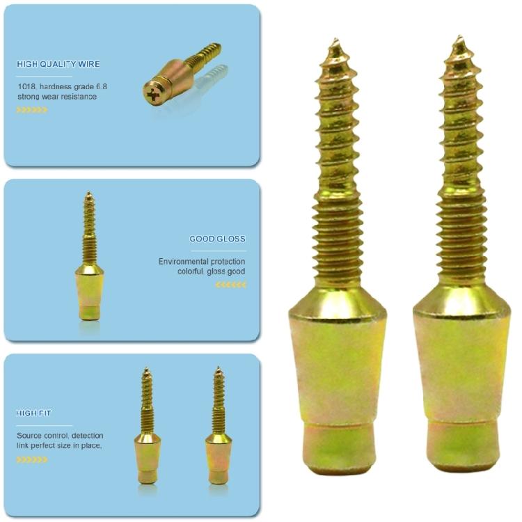 Set Of 10 Strong Strength Door Hinges Security Screws Carbon Steel Security Screws Pin  Set for Home & Office Door