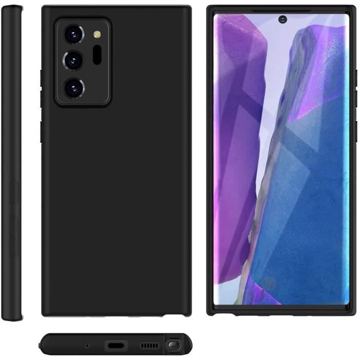 Coque de protection - Toproduits® - Note 20 - Verre trempé - Souple - Bords noirs courbés