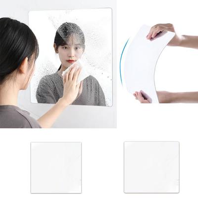 Square Acrylic Wall Stickers DIY Self-adhesive Acrylic Tiles Sticker Full Body Mirror