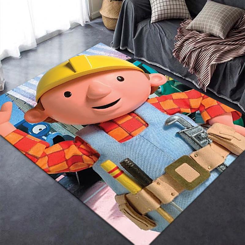 2025 New Bob The Builder Carpet Rug for Living Room Bedroom Home Sofa Decoration,Kids play Non-slip Floor Mat12