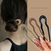 Resin Hairpin U-Shaped Hair Bun Elegant Hair Styling Tools  for Women Girls