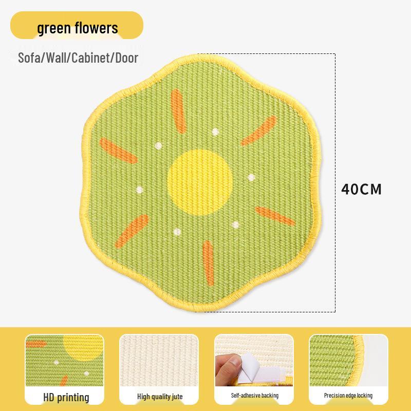 

Вертикальная настенная доска для царапания кошек из сизаля - Устойчива к царапинам и износу Stick-anywhere