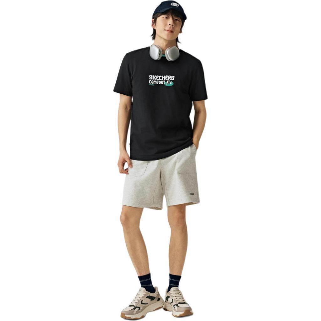 Skechers Cooling Antibacterial Stretch Comfortable T-Shirt Unisex Tops L226U026-0018