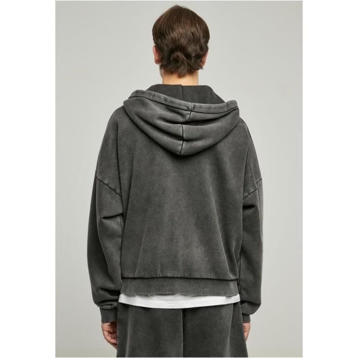 Sweatshirt à capuche zippé Urban Classics 90's Heavy Sand Washed