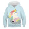 Autumn Child Cartoon Unicorn Hoodies Boys' Coat Girls 3D Print Casual Long Sleeve Children's Sweatshirt Kids' Loose Top