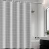 Advanced Gray Check Shower Curtain Simple Bathroom Curtain Dry And Wet Separation Easy To Clean Peva Waterproof Material