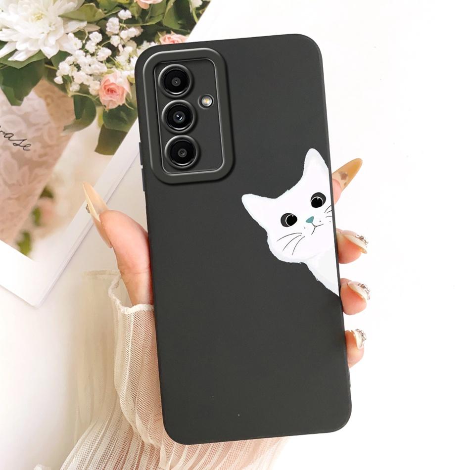 For Samsung Galaxy A05s A05 Cute Cat Flower Cartoon Phone Case For Samsung A05 A 05 05S A05S Shockproof Soft Silicone Cases