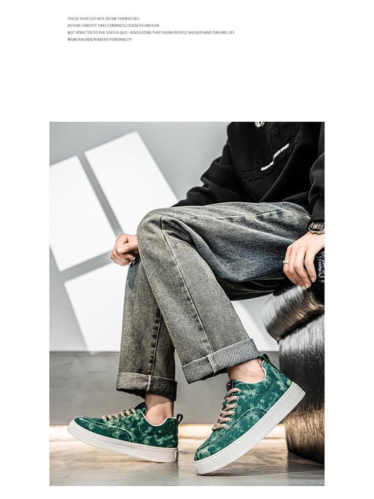2025 Autumn Men's Trendy Canvas Shoes - Comfortable, Non-Slip, Wear-Resistant, and Breathable.