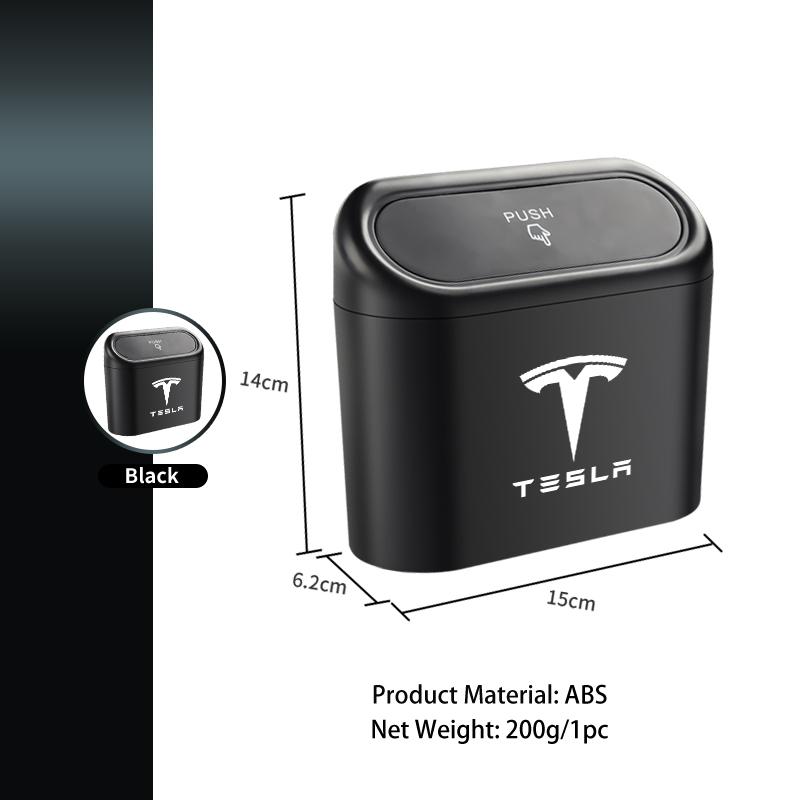 Car Valve Door Trash Can Waterproof Garbage Storage Bucket For Tesla Model 3 Model S Model X Model Y Roadster Bonina Coil