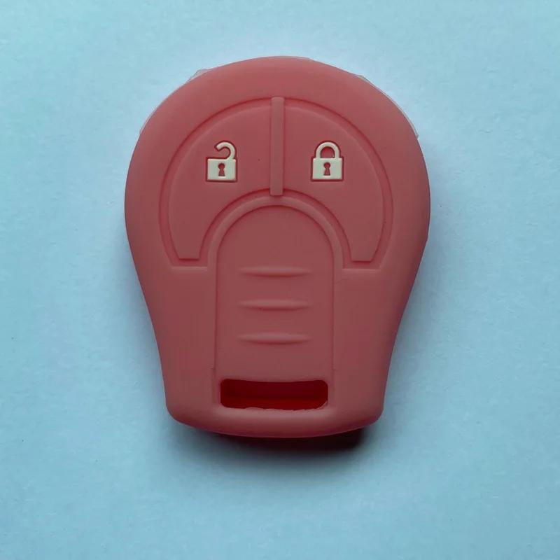 ZAD 2button silicone rubber car key case cover set shell for NISSAN Juke March Qashqai Sunny Sylphy Tiida X-Trail key cover