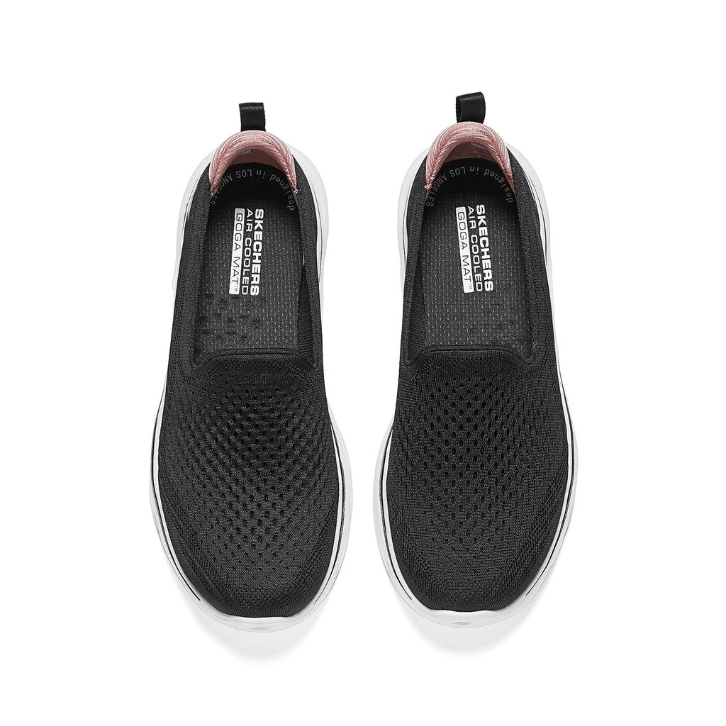 Skechers Go Walk 7 Daily Comfort Low Top Lifestyle Shoes Women Sneakers Black 125208-BKPK