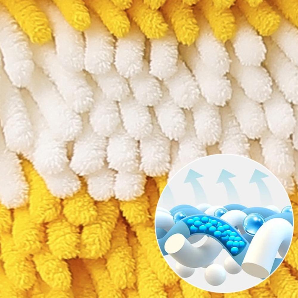 Soft Absorbent Hanging Hand Towel Quick Dry Microfiber Towels Comfortable Chenille Hand Ball  Home