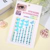 Colorful Butterfly Shell Face Decoration Diamond Sticker Nail Drill Gemstone Stickers Stage Eye Drill Stickers Pearl Sticke