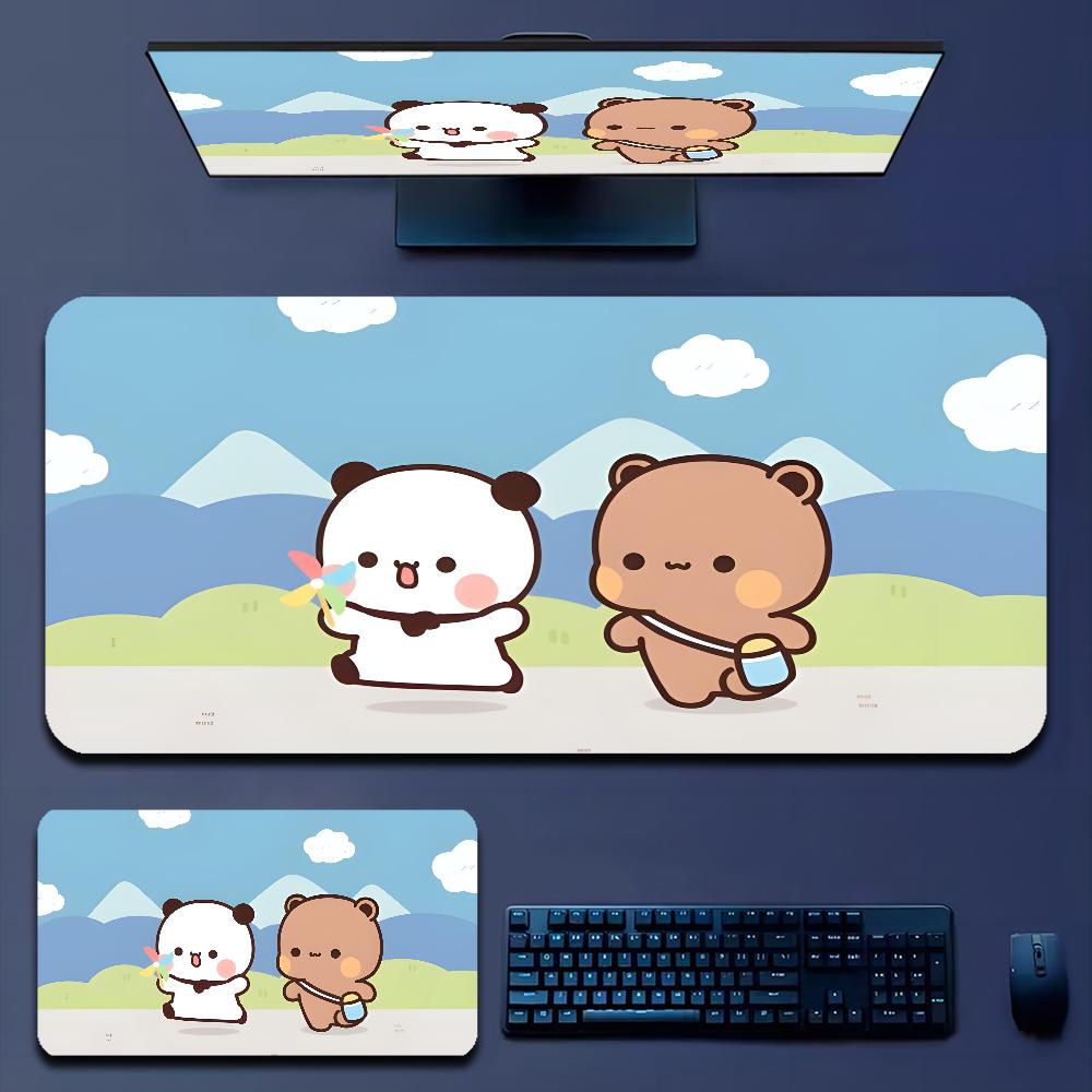

BuBu DuDu Kawaii Custom Skin Unique Desktop Pad Game Mousepad Size For Game Keyboard Pad For Gamer Square 10x10cm