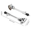2pcs Silver Drum Legs Anti Skid Percussion Accessory Adjustable Anti Skid Drum Feet  For Bass Drum