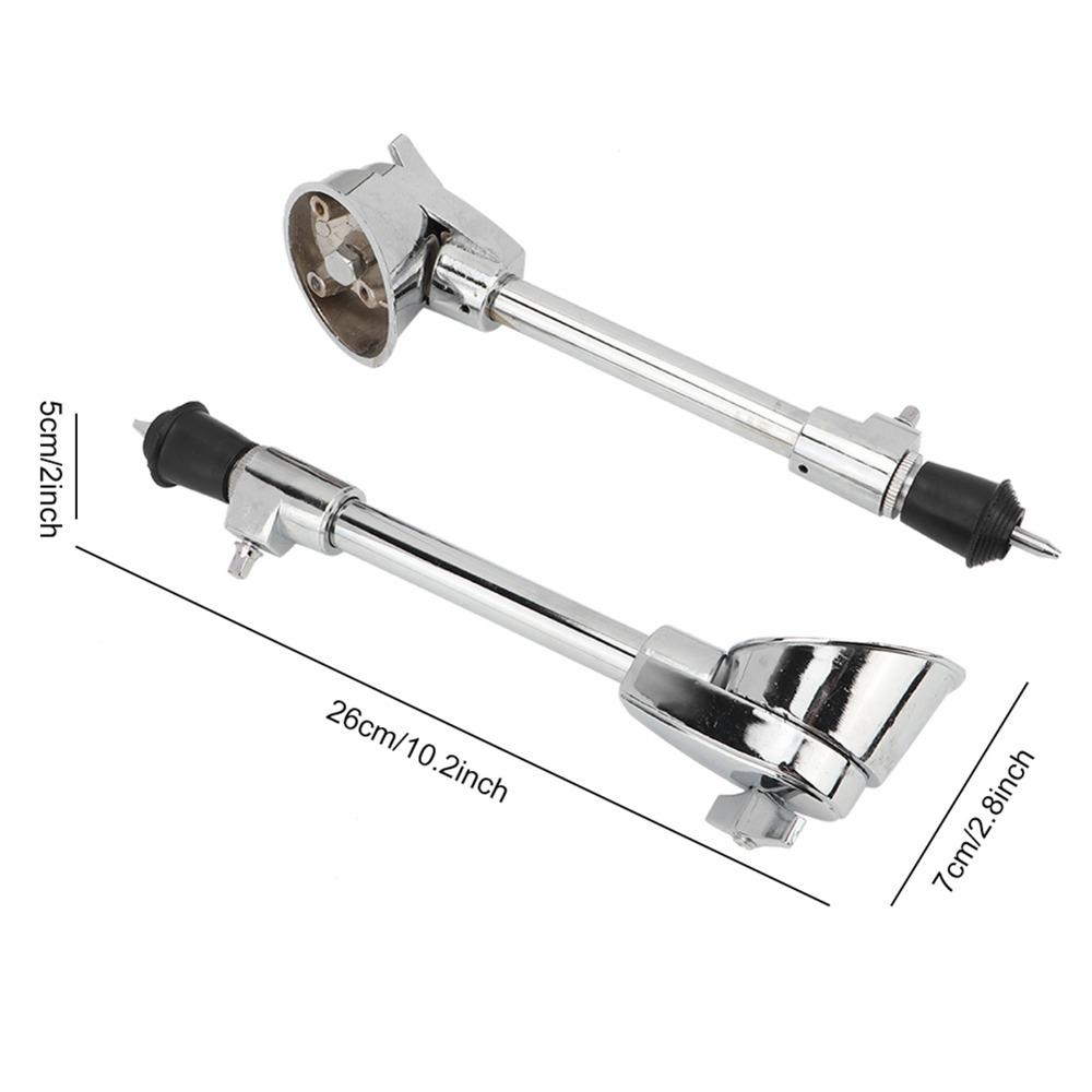 2pcs Silver Drum Legs Anti Skid Percussion Accessory Adjustable Anti Skid Drum Feet For Bass Drum